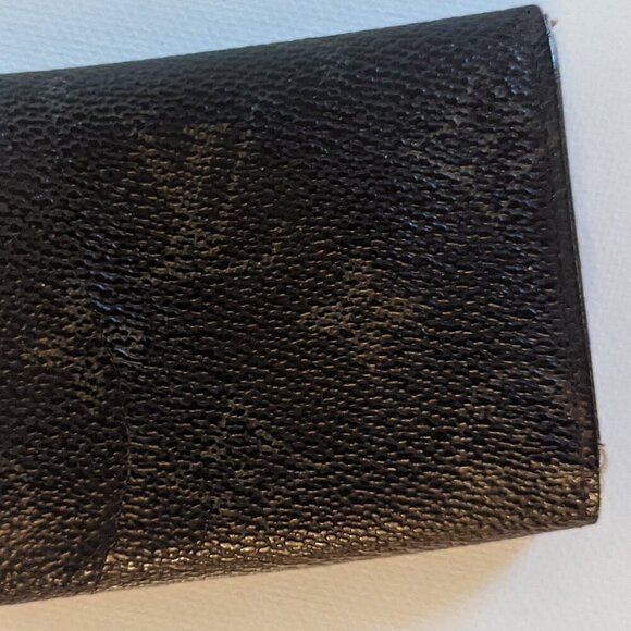 Louis Vuitton LV Authentic Brown Monogram Bi-Fold Coin Purse Designer Logo AS IS - Picture 4 of 10